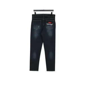 Alternative view of BLCG Red Emblem Washed Denim Jeans in Indigo - 572 - blcg0000572