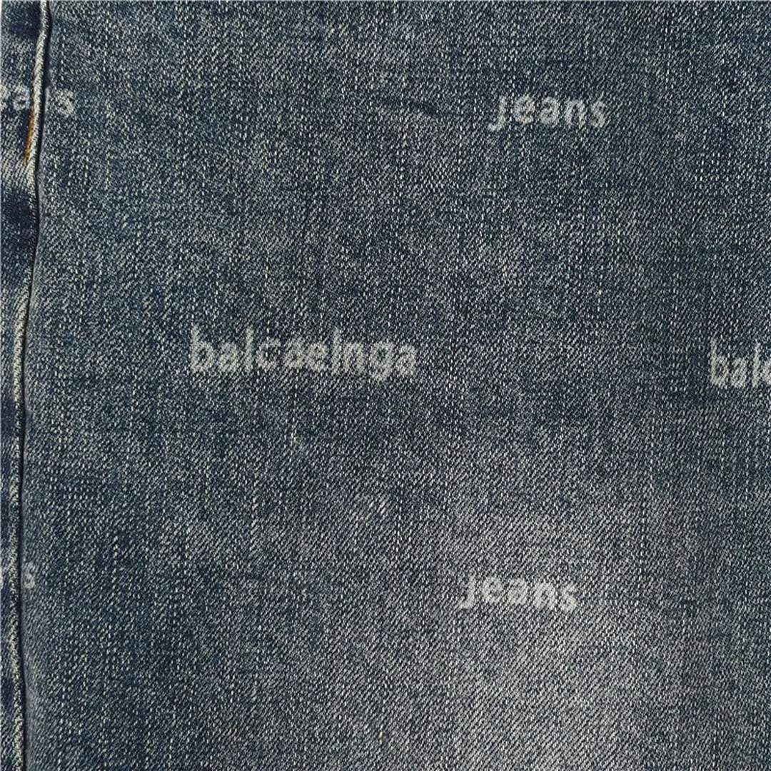 BLCG All-Over Logo Distressed Jeans in Blue - 573 - blcg0000573 - Image 7