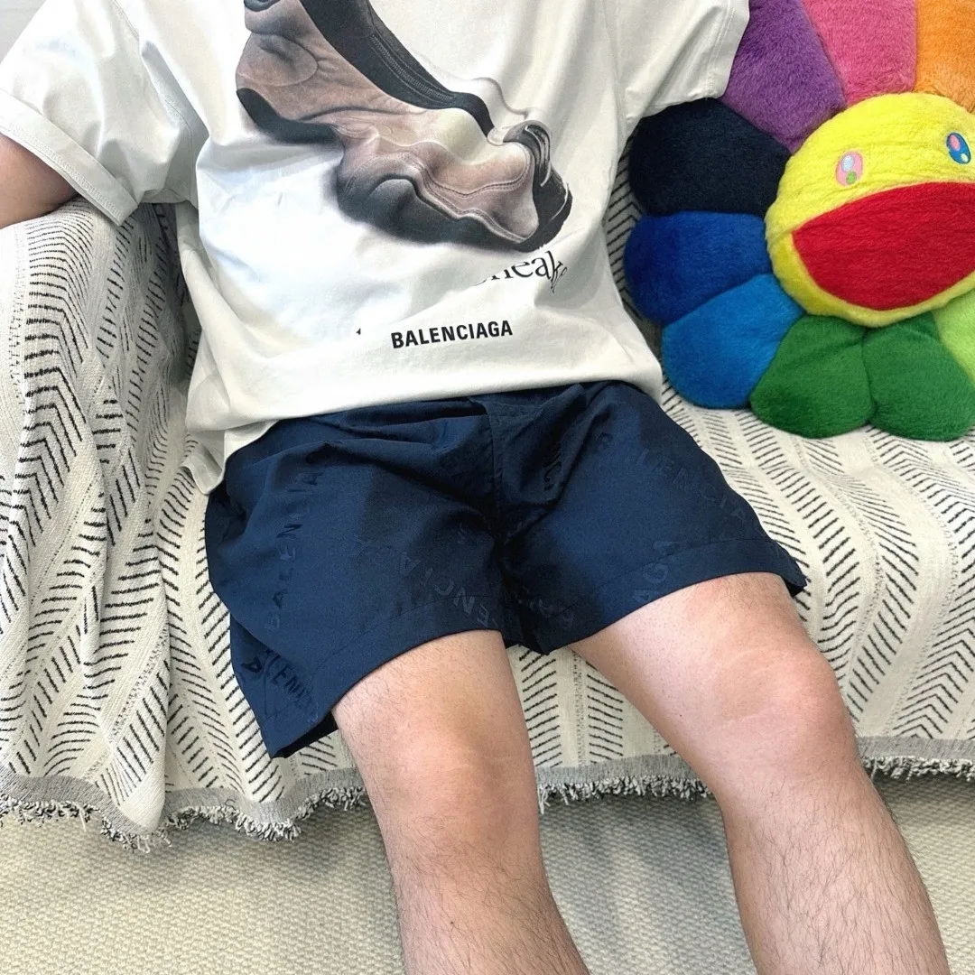 BLCG Logo-Jacquard Shorts in Navy Blue - 598 - blcg0000598 - Image 7