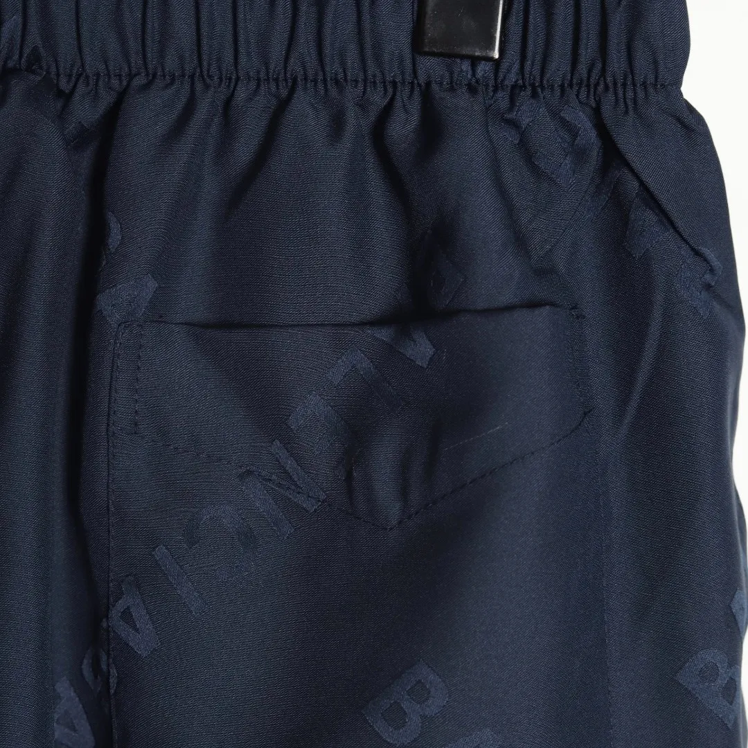 BLCG Logo-Jacquard Shorts in Navy Blue - 598 - blcg0000598 - Image 4