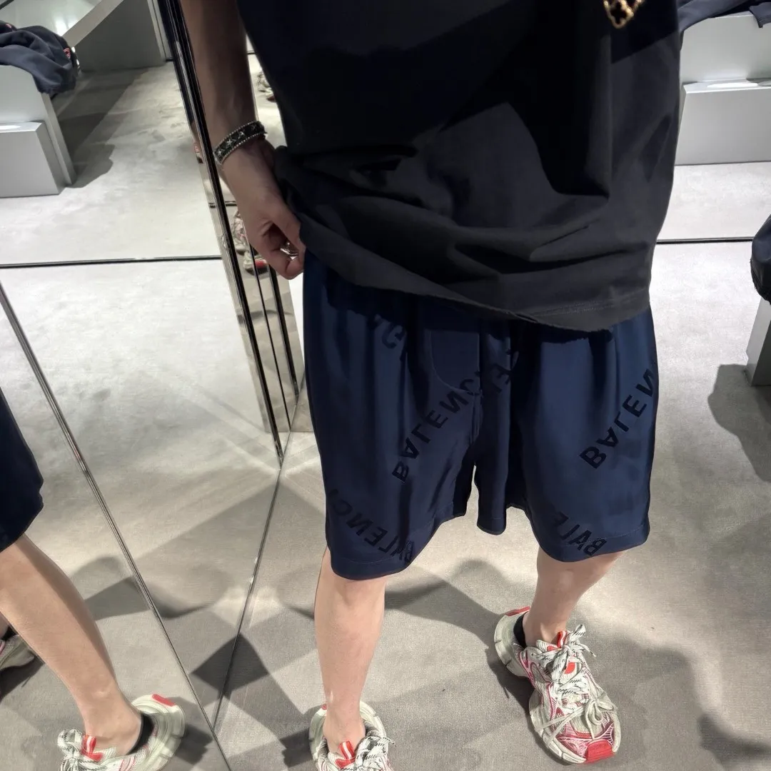 BLCG Logo-Jacquard Shorts in Navy Blue - 598 - blcg0000598 - Image 8