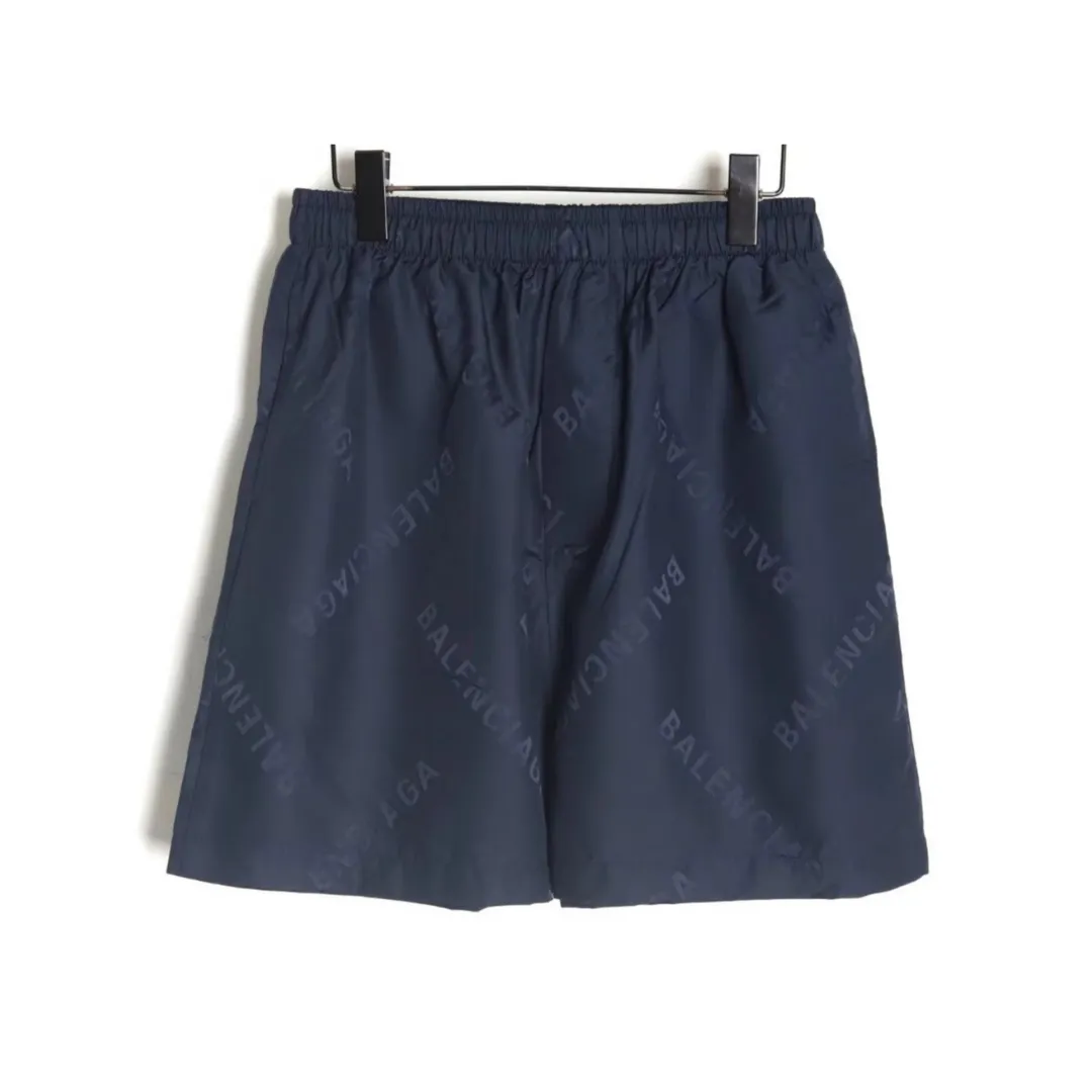 BLCG Logo-Jacquard Shorts in Navy Blue - 598 - blcg0000598
