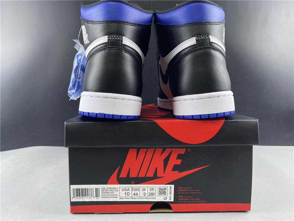 AJ 1 Retro High Black Game Royal Shoes Sneakers - nk0000685 - Image 11