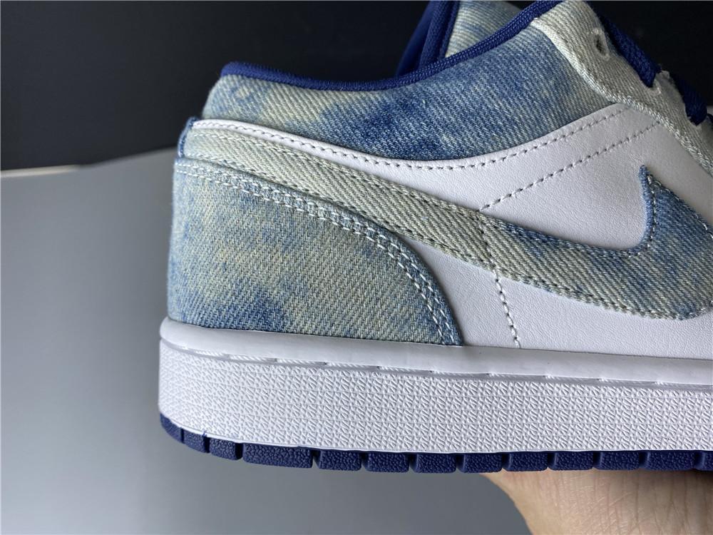 AJ 1 Low SE "Washed Denim" Shoes Sneakers - nk0000756 - Image 15