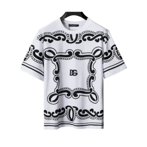 D&G Bandanna Print T-shirt in White - 106 - dng0000106