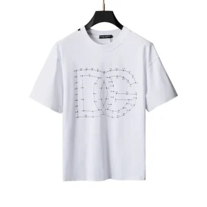 D&G Logo DG Print T-shirt in White - 109 - dng0000109