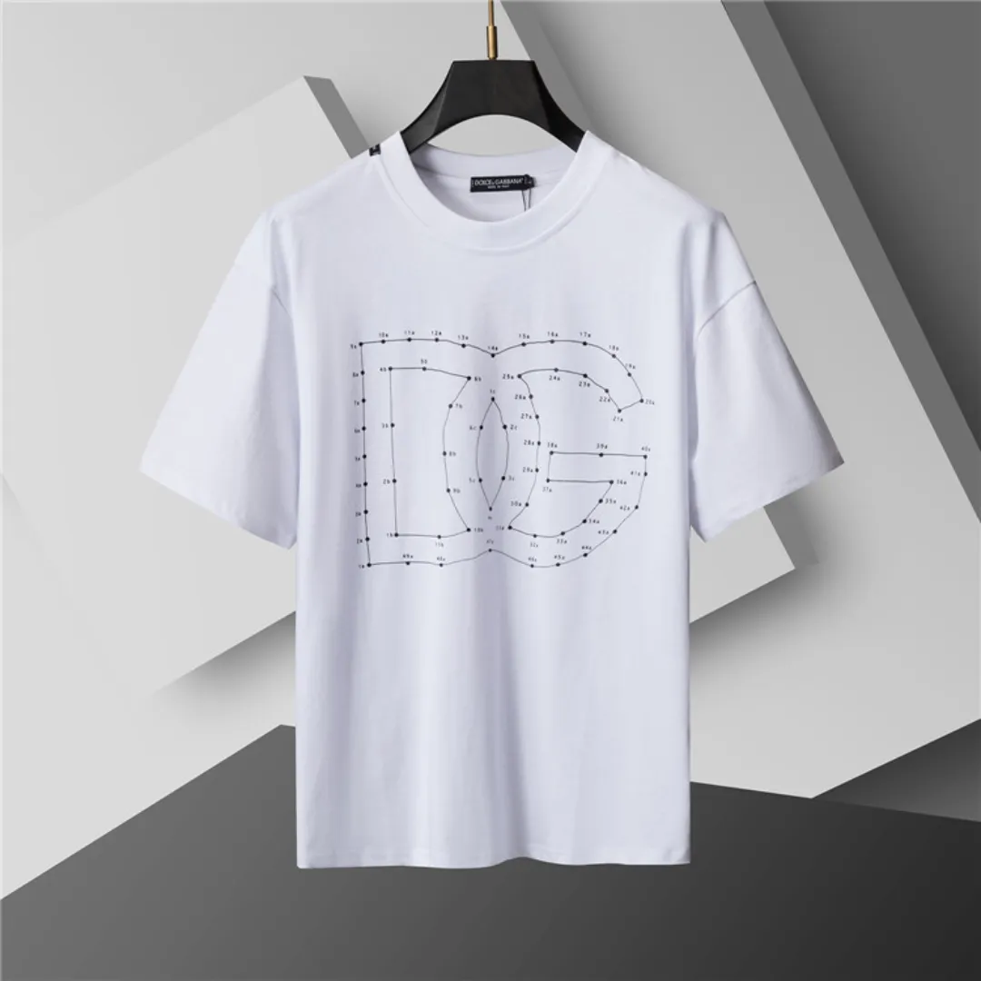 D&G Logo DG Print T-shirt in White - 109 - dng0000109 - Image 2