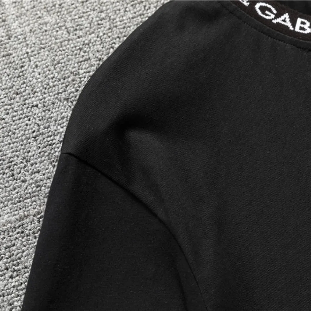 D&G Logo Print T-shirt in Black - 112 - dng0000112 - Image 9