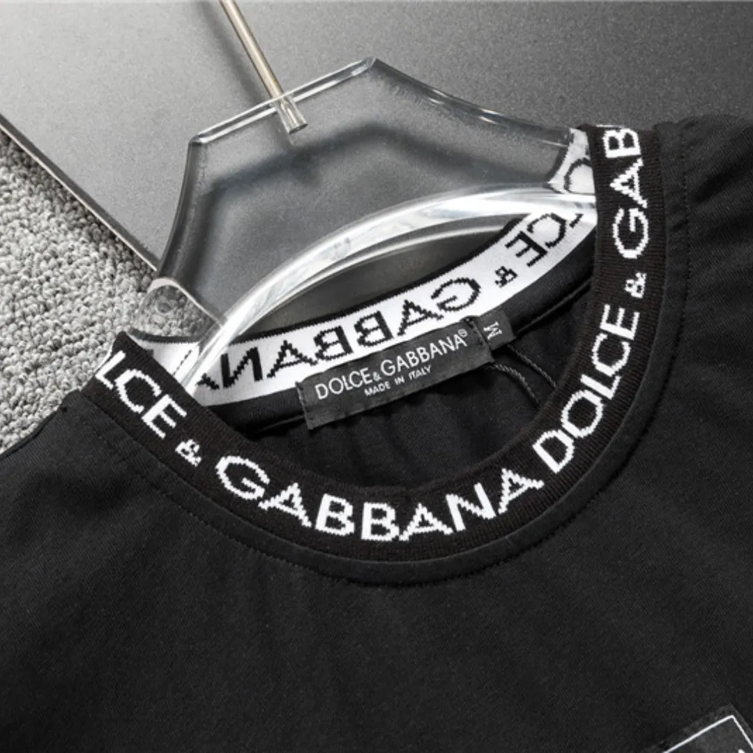 D&G Logo Print T-shirt in Black - 112 - dng0000112 - Image 7