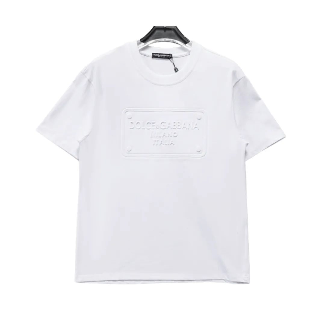 D&G Logo DG Print T-shirt in White - 116 - dng0000116