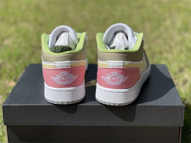 AJ 1 Low Pastel Grind Vivid Green Shoes Sneakers - nk0001987 - Image 8