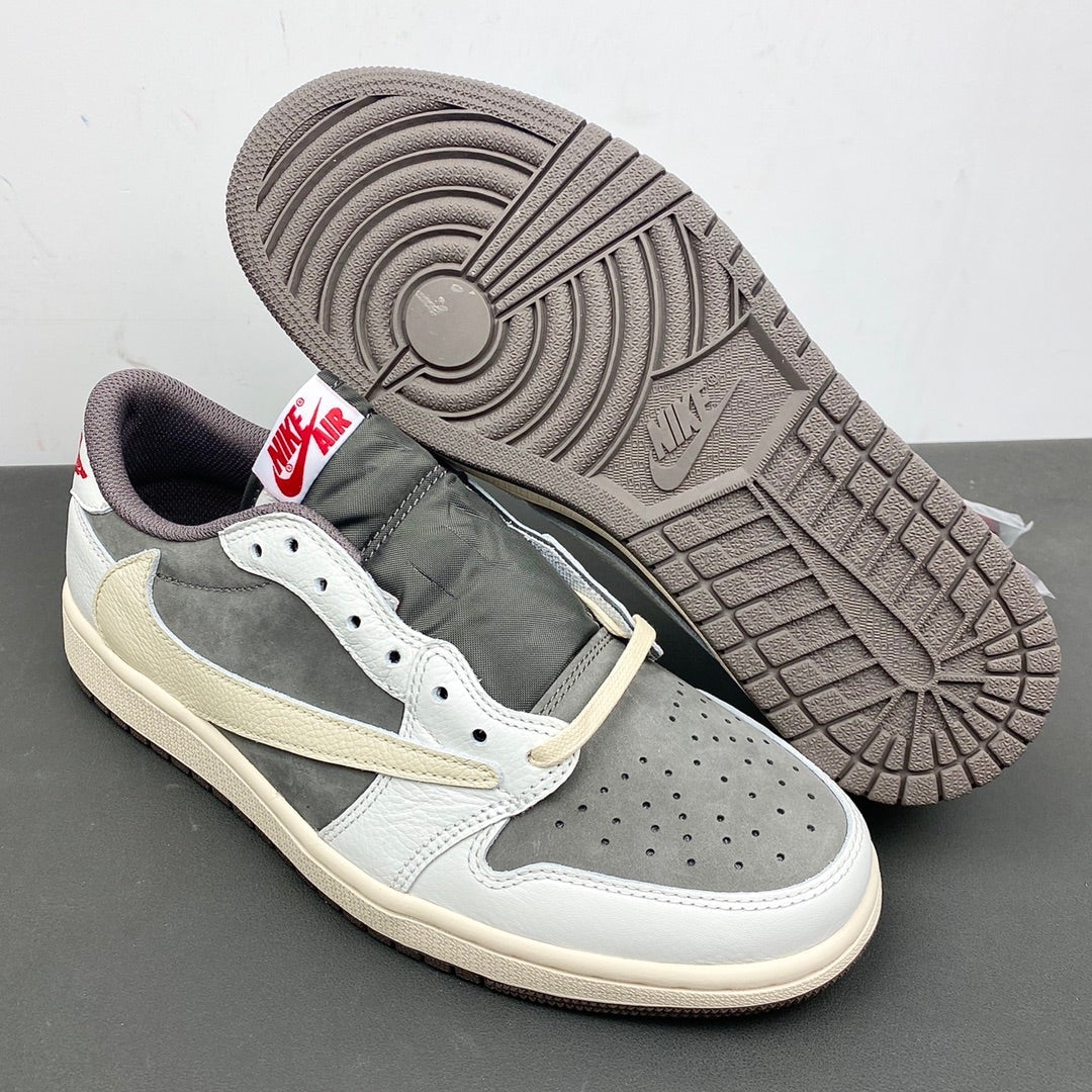Travis Scott x AJ 1 Low OG Reverse Mocha Shoes Sneakers - nk0001819 - Image 9