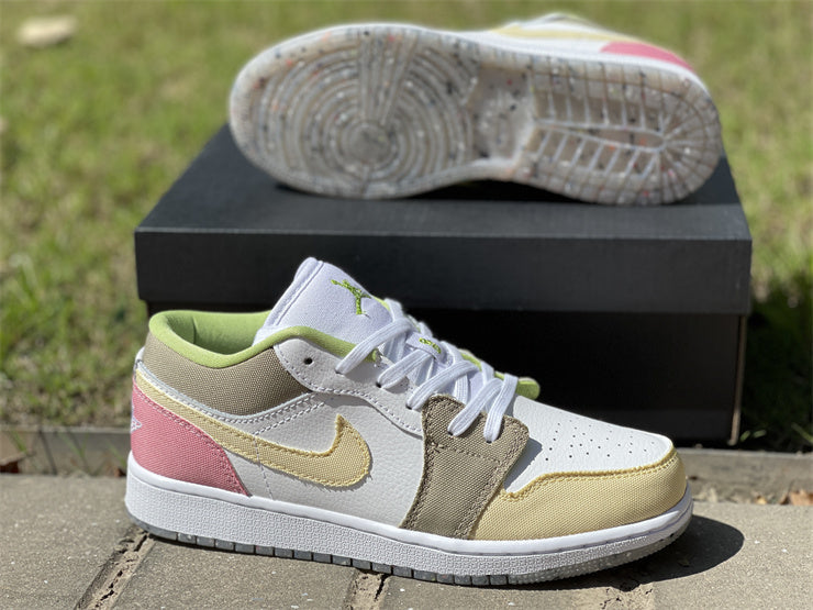 AJ 1 Low Pastel Grind Vivid Green Shoes Sneakers - nk0001987 - Image 12
