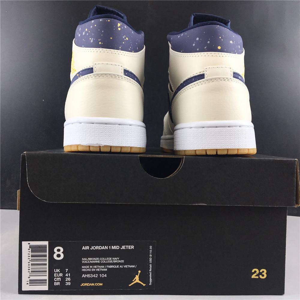 AJ 1 Retro Mid Jeter Shoes Sneakers - nk0000136 - Image 16