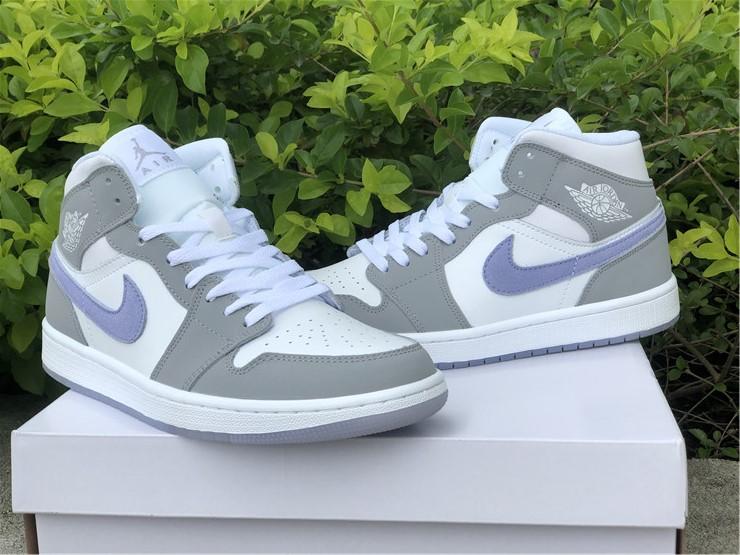 AJ 1 Mid Wolf Grey Aluminum Shoes Sneakers - nk0001758 - Image 8
