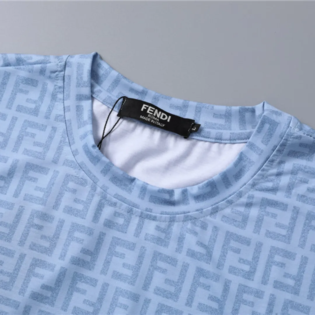 FD Diagonal FF Logo T Shirt in Blue - 77 - fd0000077 - Image 6