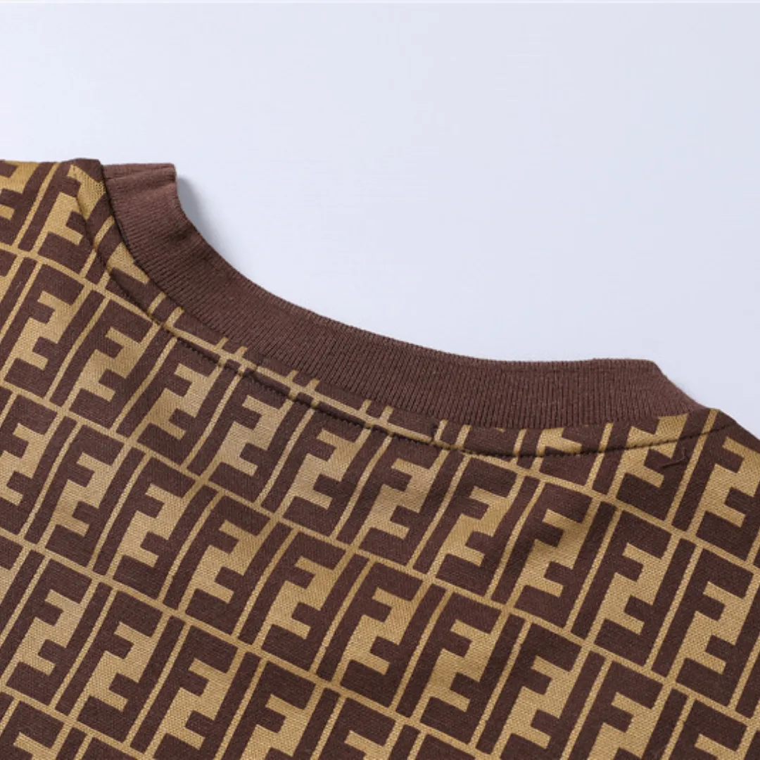 FD Diagonal FF Logo T Shirt in Brown - 78 - fd0000078 - Image 9