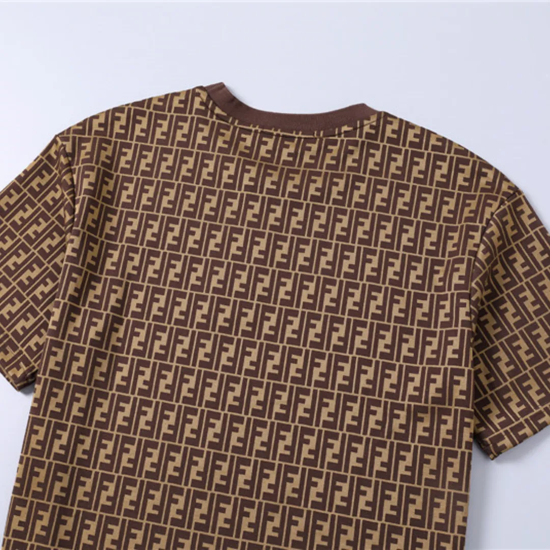 FD Diagonal FF Logo T Shirt in Brown - 78 - fd0000078 - Image 6