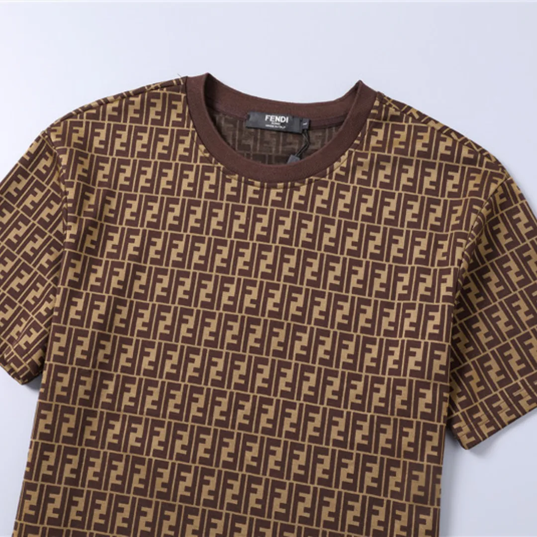 FD Diagonal FF Logo T Shirt in Brown - 78 - fd0000078 - Image 5