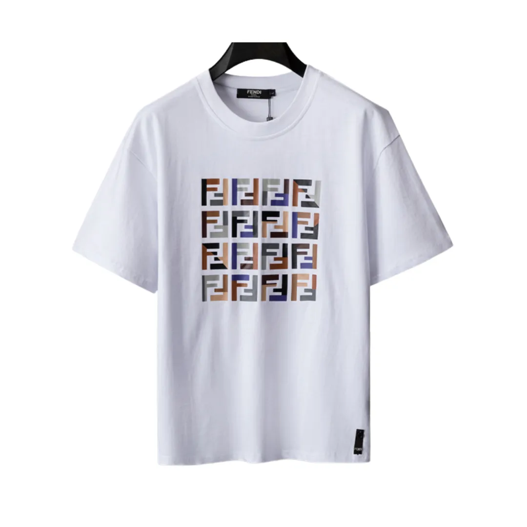 FD Logo Print T-shirt in White - 81 - fd0000081