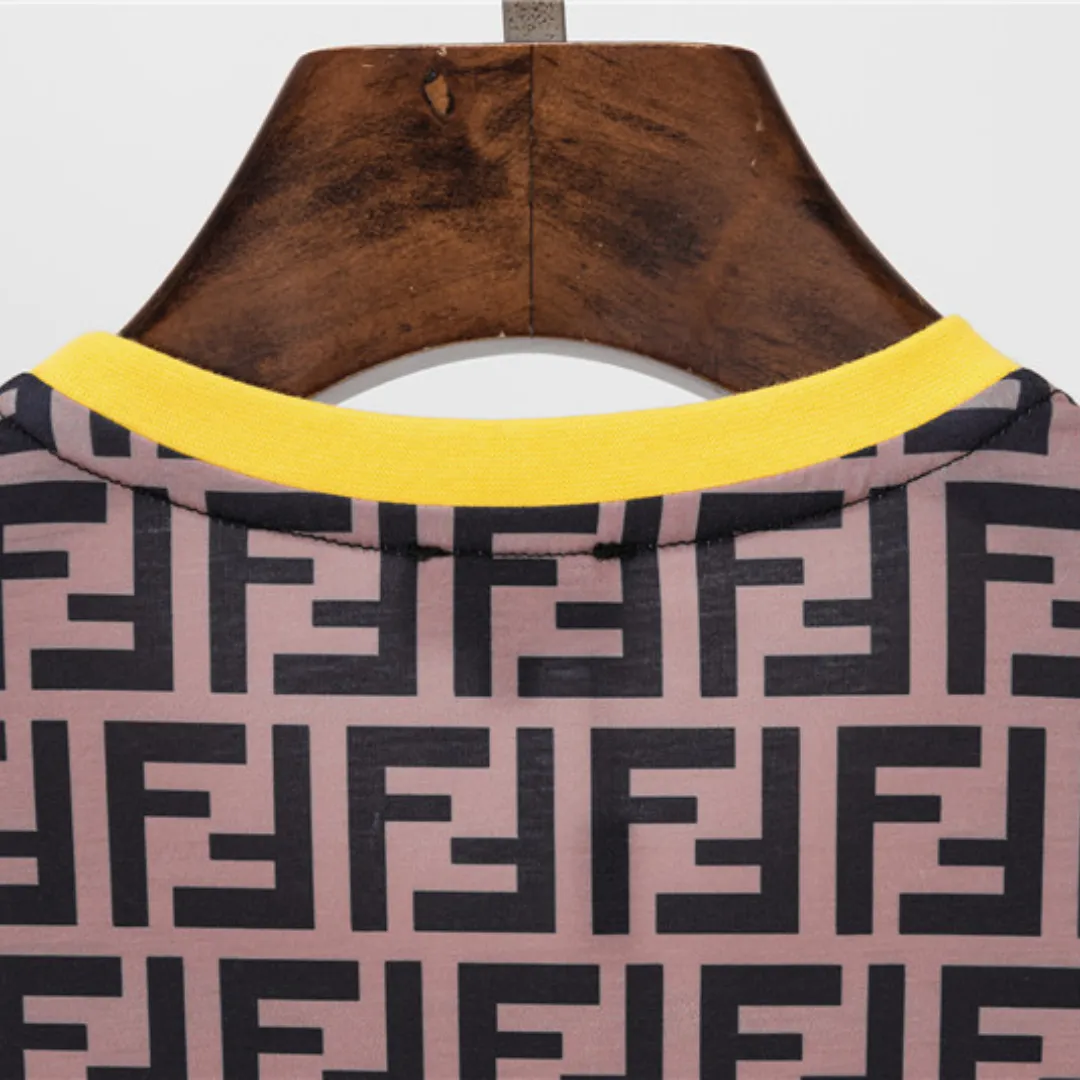 FD FF Logo Print T Shirt in Brown - 84 - fd0000084 - Image 5