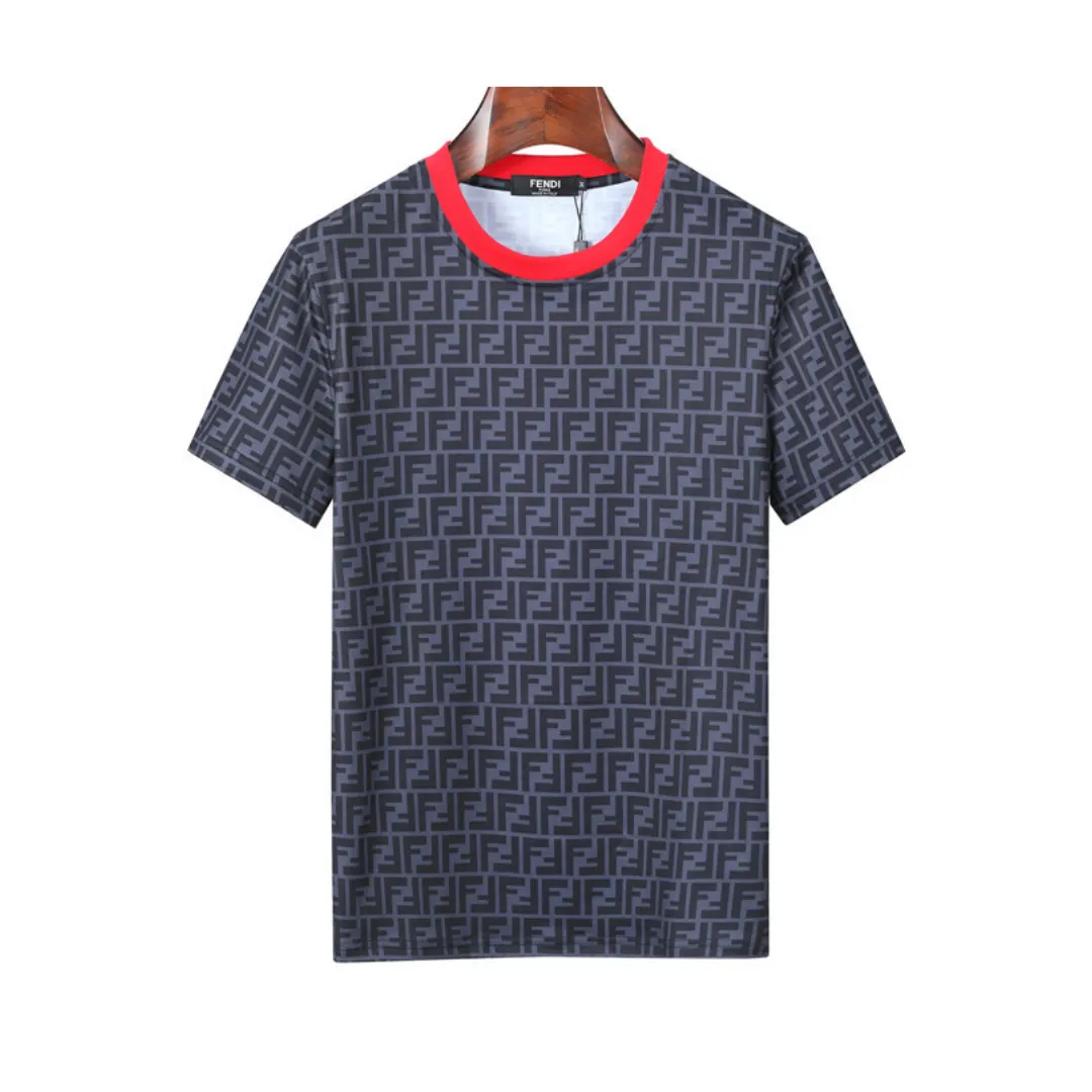 FD FF Logo Print T Shirt in Navy - 85 - fd0000085