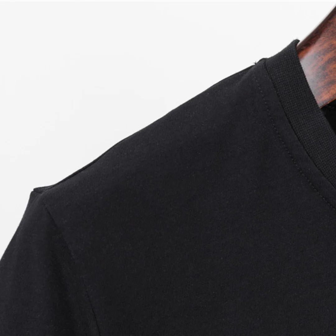 FD Logo Patch Crewneck T-Shirt in Black - 86 - fd0000086 - Image 6