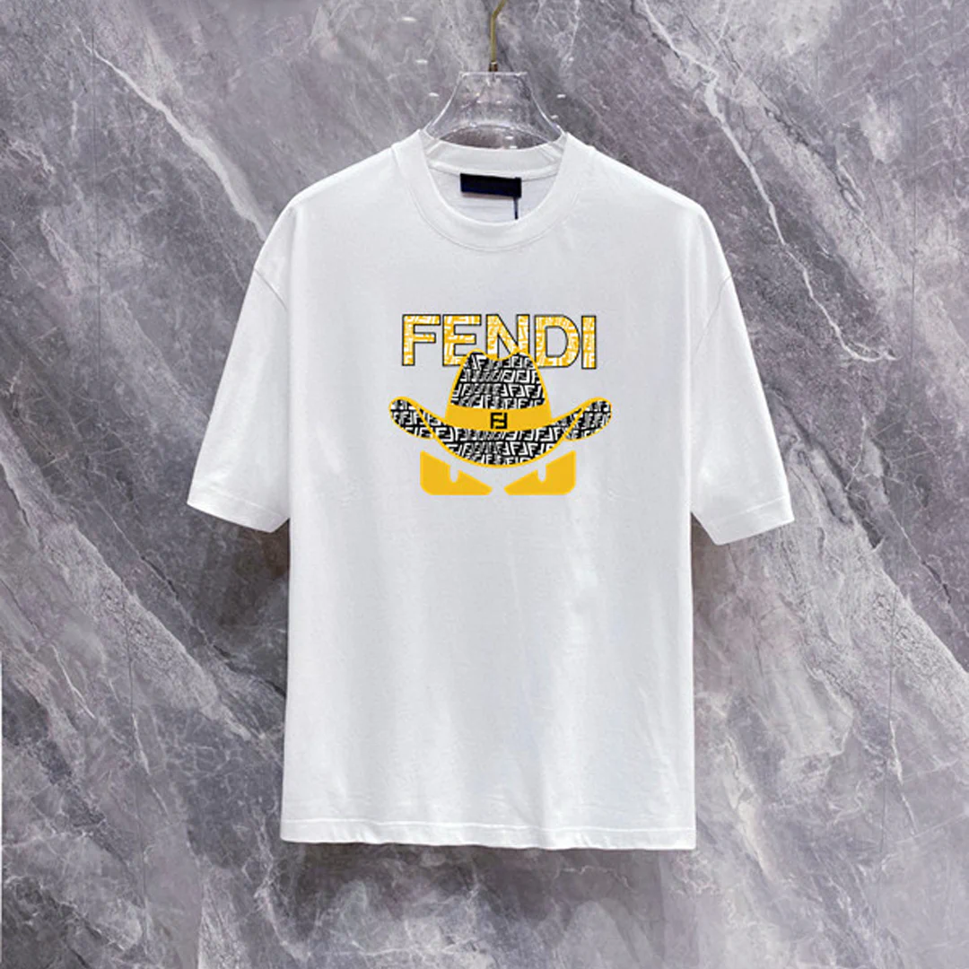 FD Logo-Print Cotton T-Shirt - FD0011 - Image 2