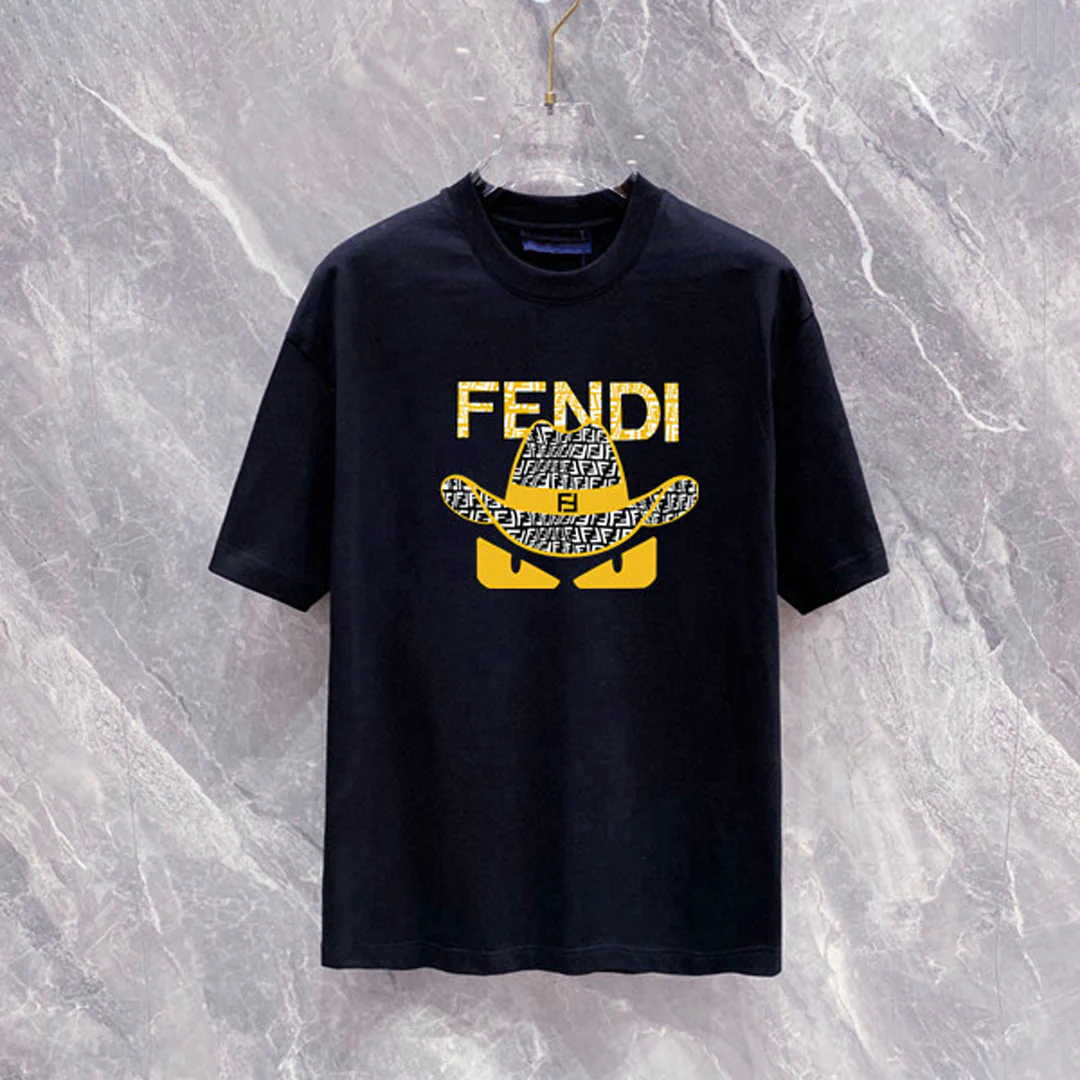 FD Logo-Print Cotton T-Shirt - FD0011 - Image 6