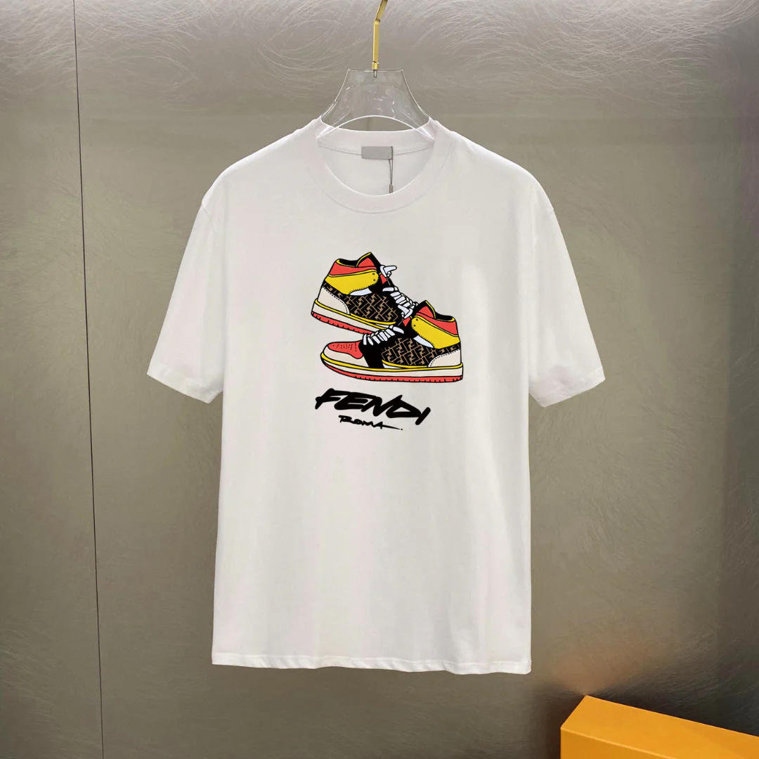 FD Logo-Print Cotton T-Shirt - FD0014 - Image 8