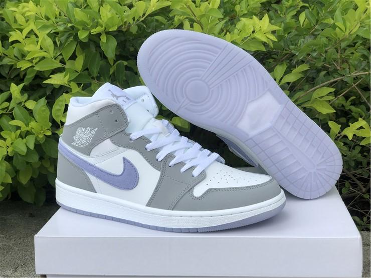 AJ 1 Mid Wolf Grey Aluminum Shoes Sneakers - nk0001758 - Image 9