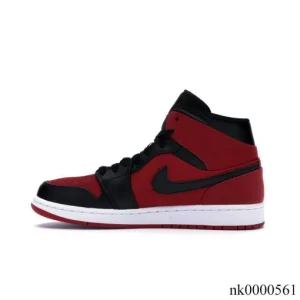Alternative view of AJ 1 Mid Gym Red Black Shoes Sneakers - nk0000561