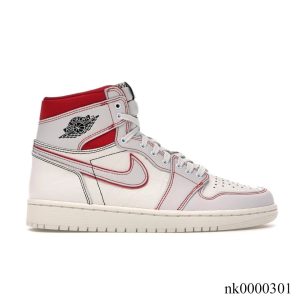 AJ 1 Retro High Phantom Gym Red Shoes Sneakers - nk0000301
