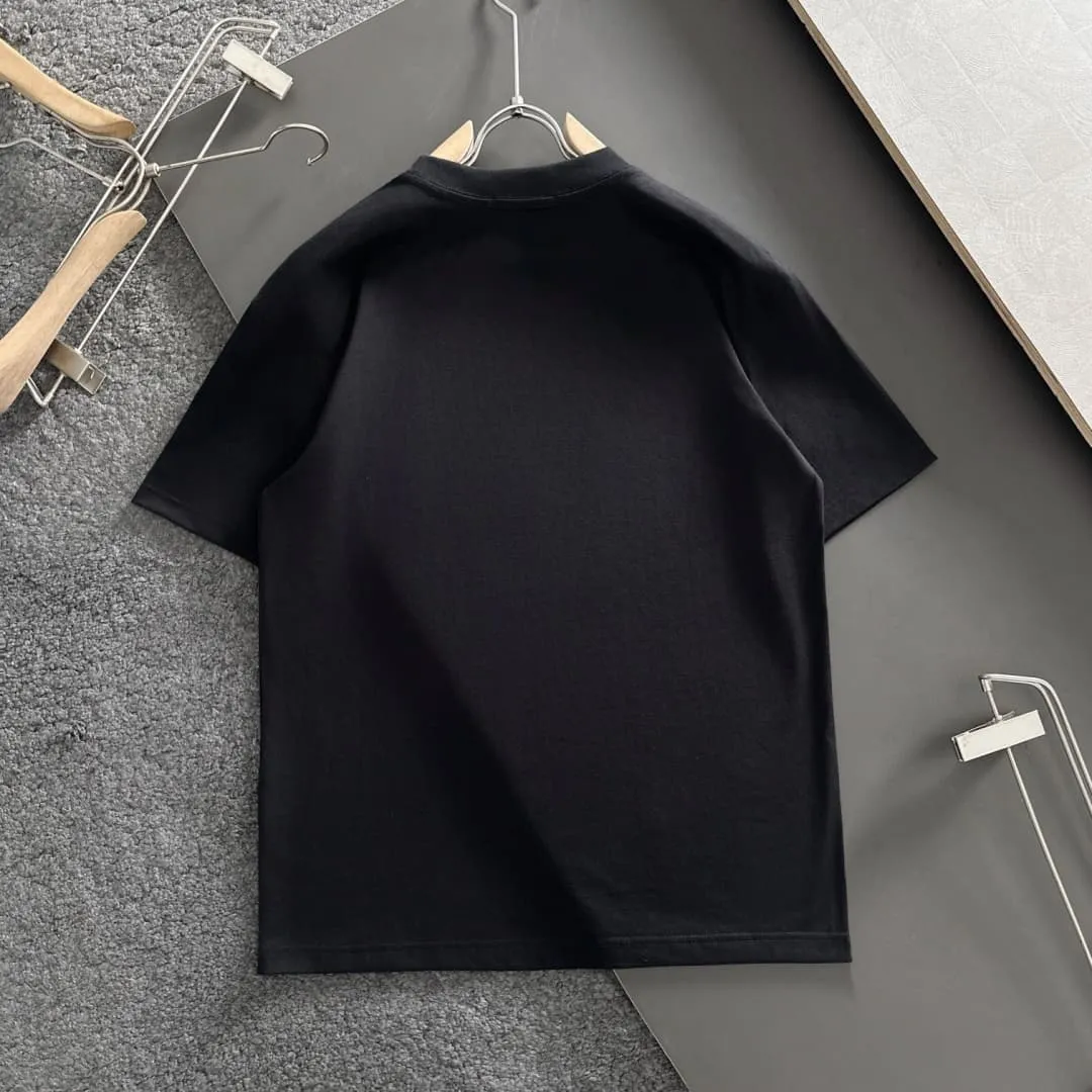 LW Black Logo-Print Cotton T-Shirt - LW0004 - Image 3