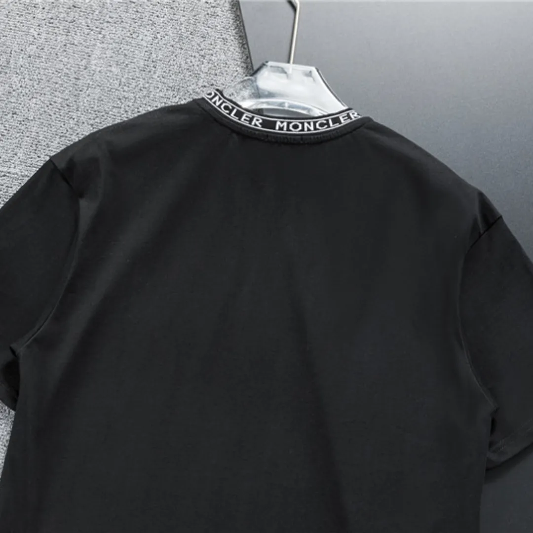MC Logo-Trimmed Cotton T-shirt in Black - 99 - mc0000099 - Image 5