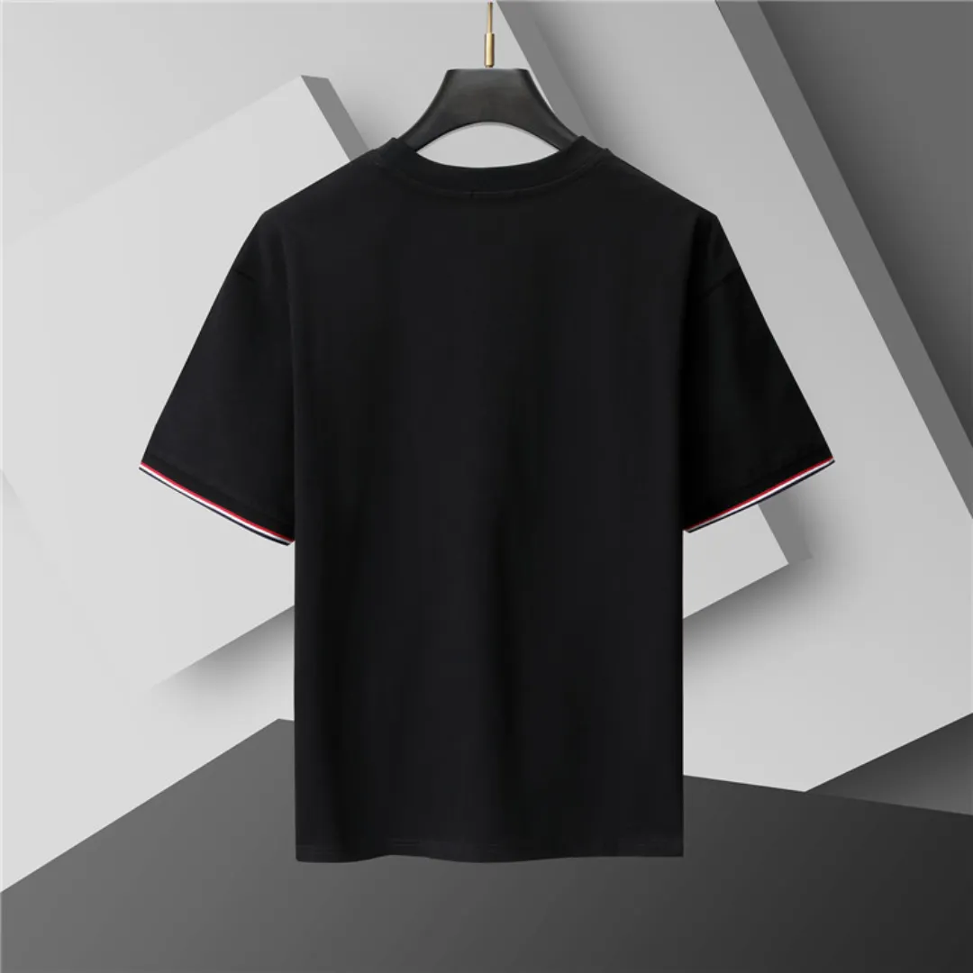 MC Tricolor Trimmed Cotton T-Shirt in Black - 103 - mc0000103 - Image 3