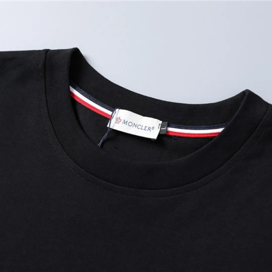 MC Tricolor Trimmed Cotton T-Shirt in Black - 103 - mc0000103 - Image 7