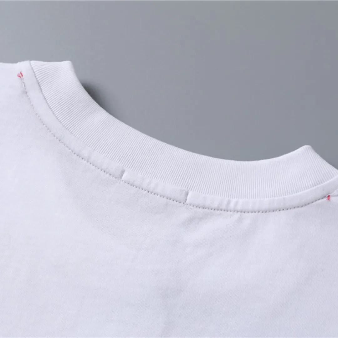 MC Tricolor Trimmed Cotton T-Shirt in White - 104 - mc0000104 - Image 11