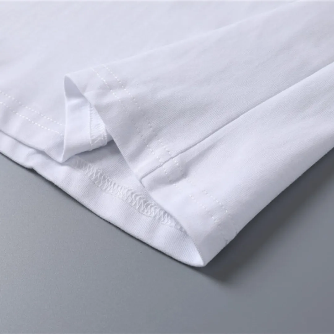 MC Tricolor Trimmed Cotton T-Shirt in White - 104 - mc0000104 - Image 12