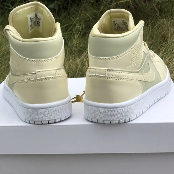 AJ 1 Mid Goose Feather Yellow Shoes Sneakers - nk0000109 - Image 12