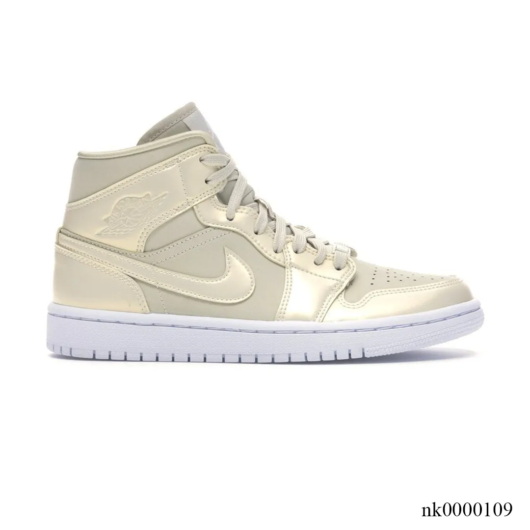 AJ 1 Mid Goose Feather Yellow Shoes Sneakers - nk0000109