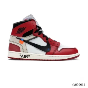 OW x AJ 1 High Chicago Shoes Sneakers – nk000011