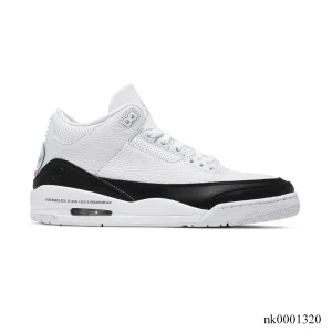 Fragment x AJ 3 White Black Shoes Sneakers - nk0001320