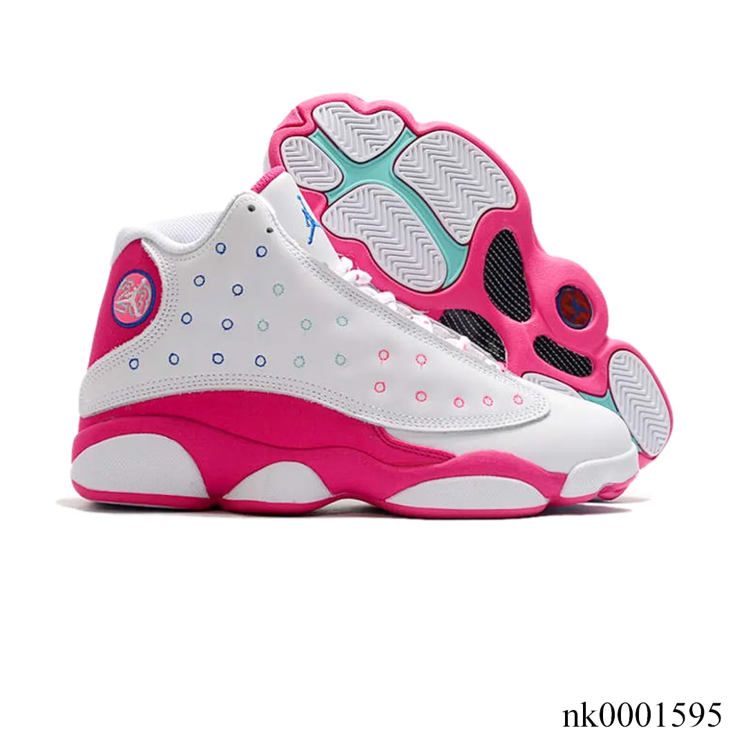 AJ 13 White Pink Blue Shoes Sneakers - nk0001595 - Image 3