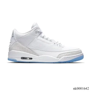 AJ 3 Pure White Shoes Sneakers - nk0001642