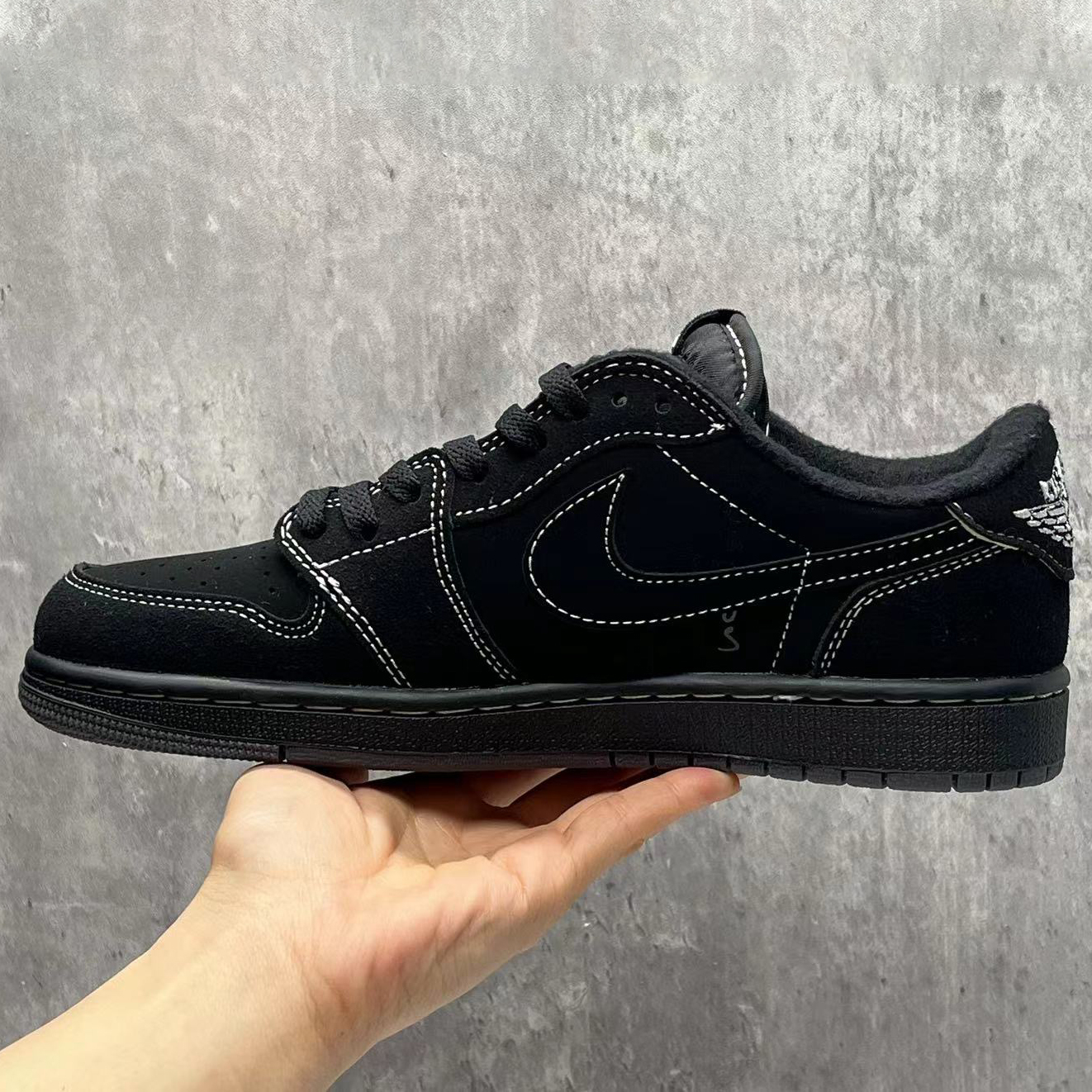 Travis Scott x AJ 1 Low Black Phantom Shoes Sneakers - nk0002354 - Image 9