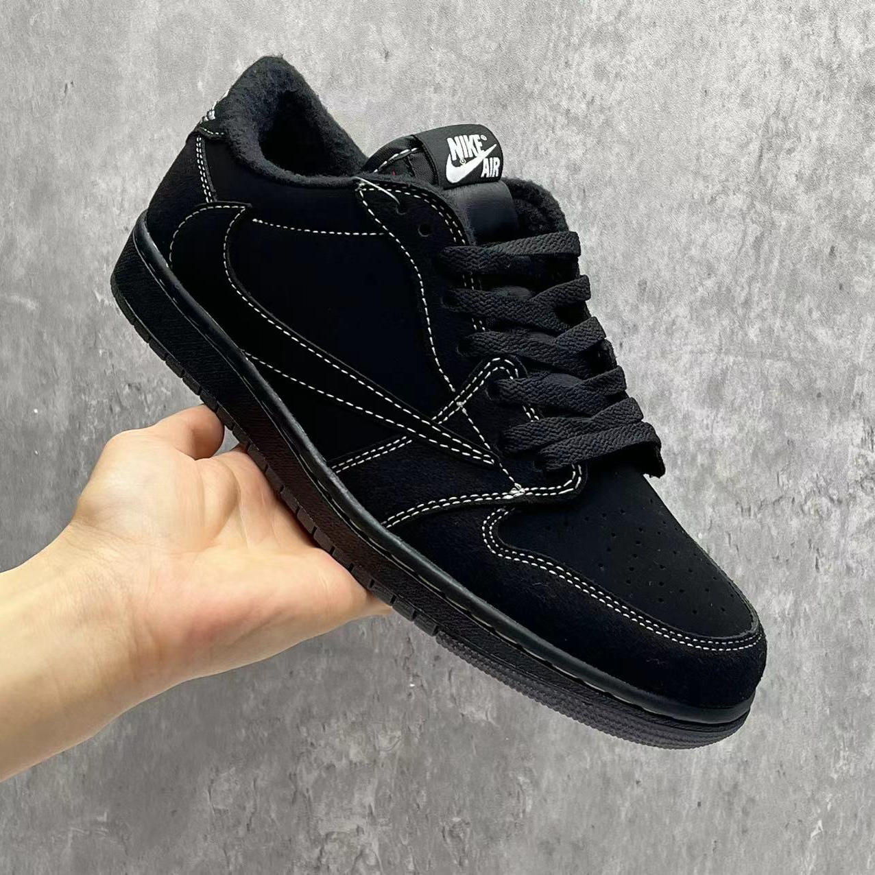Travis Scott x AJ 1 Low Black Phantom Shoes Sneakers - nk0002354 - Image 7