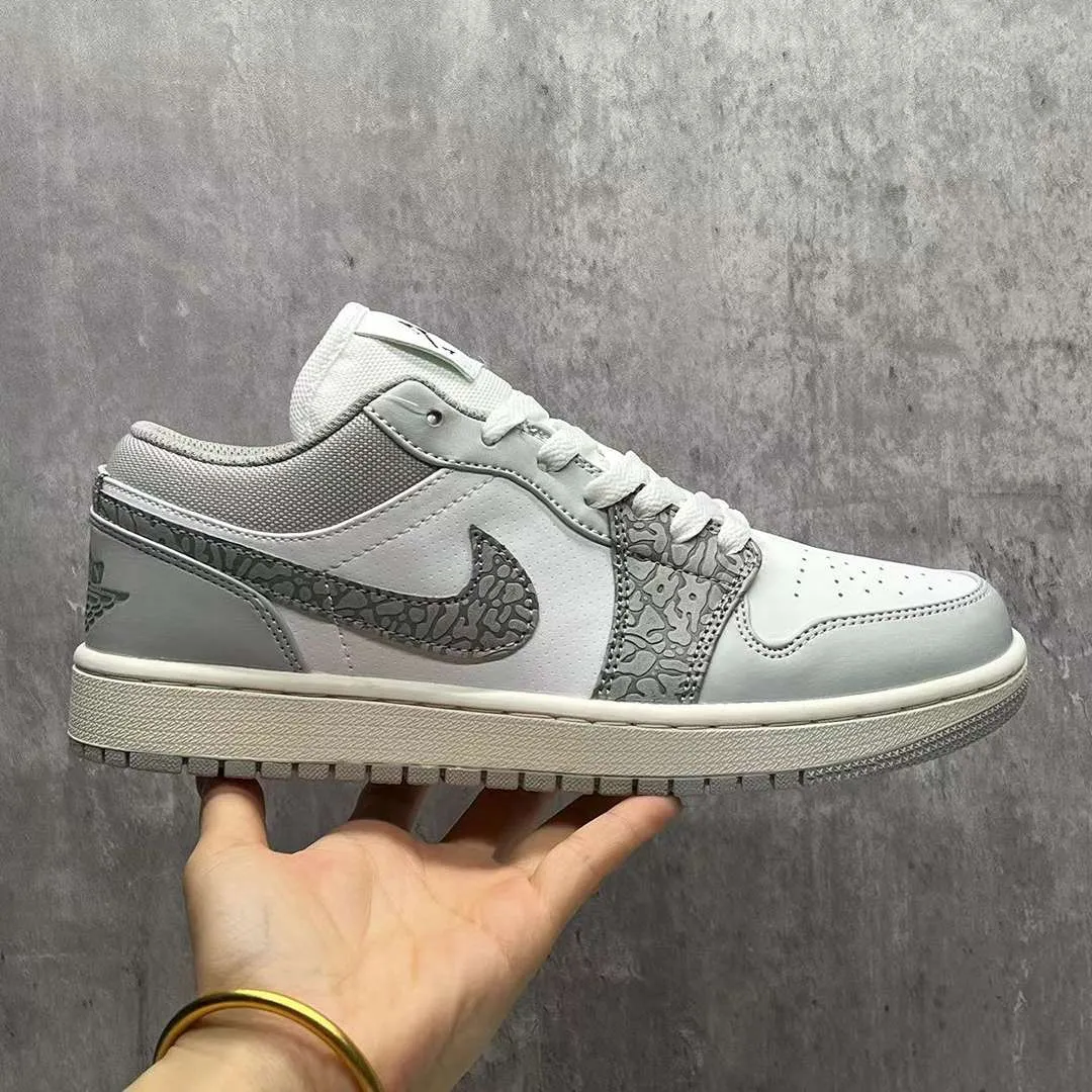 AJ 1 Low PRM Grey Elephant Print Shoes Sneakers – nk0002441 - Image 4