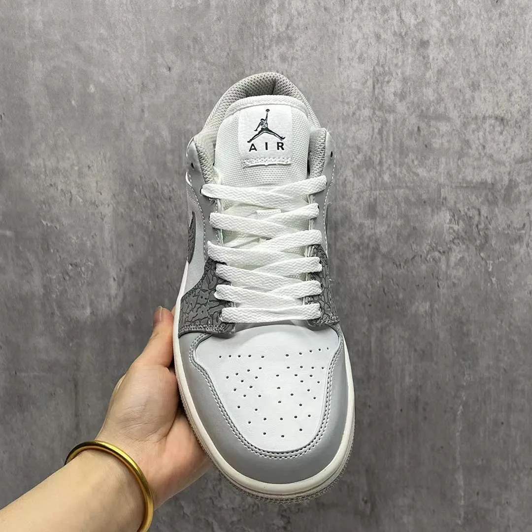 AJ 1 Low PRM Grey Elephant Print Shoes Sneakers – nk0002441 - Image 7