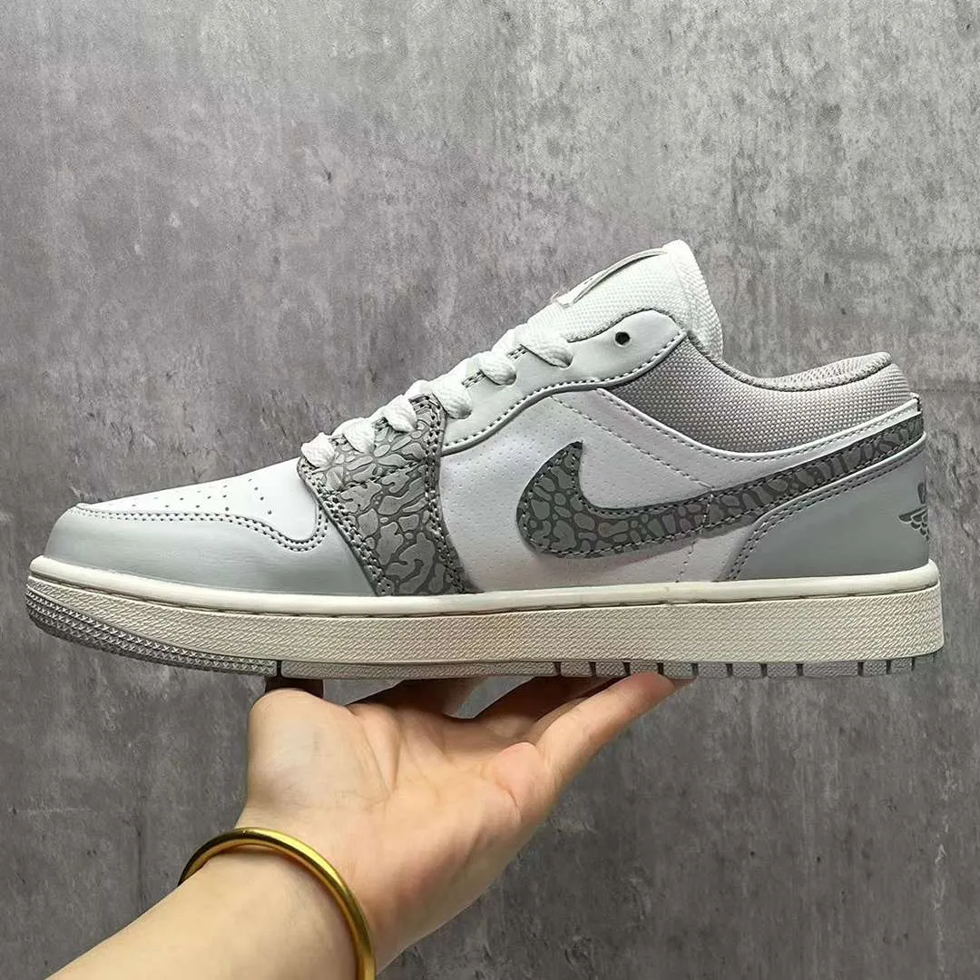 AJ 1 Low PRM Grey Elephant Print Shoes Sneakers – nk0002441 - Image 5